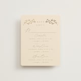 "Leafy Garland" - Foil-Pressed Multi-Event RSVP Cards in Sand by Creo Study - Front