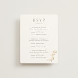 "Vining" - Foil-Pressed Multi-Event RSVP Cards in Chantilly by Jessica Williams - Front