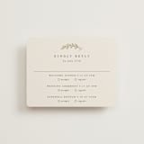 "To Hold" - Foil-Pressed Multi-Event RSVP Cards in Ivory by Carolyn Nicks - Front