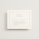 "Framed Monogram" - Foil-Pressed Multi-Event RSVP Cards in Silk by Kelly Schmidt - Front