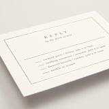 "Framed Monogram" - Foil-Pressed Multi-Event RSVP Cards in Silk by Kelly Schmidt - Detail