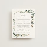 "Garden Serenity" - Foil-Pressed Multi-Event RSVP Cards in Greenery by Itsy Belle Studio - Front