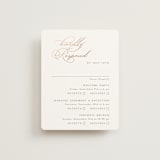 "Eternal" - Foil-Pressed Multi-Event RSVP Cards in Snow by Kaydi Bishop - Front