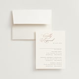 "Eternal" - Foil-Pressed Multi-Event RSVP Cards in Snow by Kaydi Bishop - RSVP with Envelope