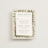 "Bliss" - Foil-Pressed Multi-Event RSVP Cards in Champagne by Leah Bisch - Front