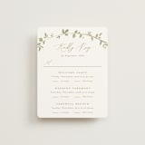 "Canopy" - Foil-Pressed Multi-Event RSVP Cards in Ivy by Everett Paper Goods - Front