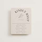 "The Arc" - Foil-Pressed Multi-Event RSVP Cards in Truffle by Vera Lim - Front