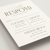 "Unite" - Foil-Pressed Multi-Event RSVP Cards in Opal by Leah Bisch - Detail