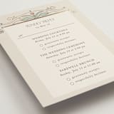 "Ornate Elegance" - Foil-Pressed Multi-Event RSVP Cards in Ivory by Maria Hilas-Louie - Detail