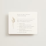 "Wildflower" - Foil-Pressed Multi-Event RSVP Cards in Cotton by Jennifer Postorino - Front