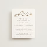 "Colorado" - Foil-Pressed Multi-Event RSVP Cards in Earth by Mansi Verma - Front