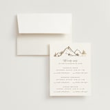 "Colorado" - Foil-Pressed Multi-Event RSVP Cards in Earth by Mansi Verma - RSVP with Envelope