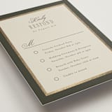 "Hillside" - Foil-Pressed Multi-Event RSVP Cards in Graphite by Everett Paper Goods - Detail