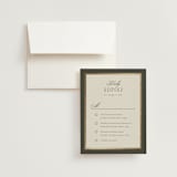 "Hillside" - Foil-Pressed Multi-Event RSVP Cards in Graphite by Everett Paper Goods - RSVP with Envelope