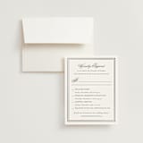 "Polished" - Foil-Pressed Multi-Event RSVP Cards in Cotton by Jennifer Postorino - RSVP with Envelope