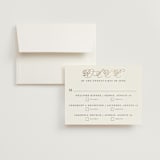 "Traditionalist" - Foil-Pressed Multi-Event RSVP Cards in Snow by Sarah Brown - RSVP with Envelope