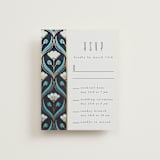 "Deco pattern" - Foil-Pressed Multi-Event RSVP Cards in Cote d'azur by Ana de Sousa - Front