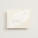 "ionic" - Foil-Pressed Multi-Event RSVP Cards in Onyx by Lori Wemple - Front