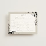 "Bouquet Toss" - Foil-Pressed Multi-Event RSVP Cards in Smoke by Robert and Stella - Front