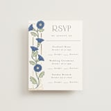 "Nouveau" - Foil-Pressed Multi-Event RSVP Cards in Lilac by Hudson meet Rose - Front