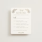 "Rococo" - Foil-Pressed Multi-Event RSVP Cards in Pearl by Jenna Holcomb - Front