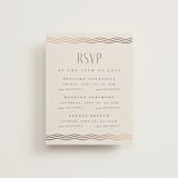 "Newberry" - Foil-Pressed Multi-Event RSVP Cards in Bisque by Kristie Kern - Front