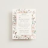 "Undone" - Foil-Pressed Multi-Event RSVP Cards in Garden by Itsy Belle Studio - Front