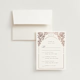 "Gilded nouveau frame" - Foil-Pressed Multi-Event RSVP Cards in Onyx by Ana de Sousa - RSVP with Envelope