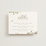 "Heritage" - Foil-Pressed Multi-Event RSVP Cards in Honeysuckle by Leah Bisch - Front