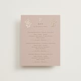 "French Train" - Foil-Pressed Multi-Event RSVP Cards in Rose by Ani Somi - Front
