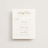 "Romantic Wreath" - Foil-Pressed Multi-Event RSVP Cards in Chantilly by Wildfield Paper Co - Front
