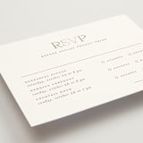 "Kouignette" - Foil-Pressed Multi-Event RSVP Cards in Chiffon by chocomocacino - Detail