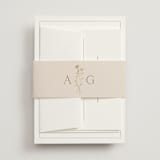 "Kouignette" - Foil-Pressed Multi-Event RSVP Cards in Chiffon by chocomocacino - Assembled with Belly Band