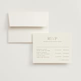 "Kouignette" - Foil-Pressed Multi-Event RSVP Cards in Chiffon by chocomocacino - RSVP with Envelope