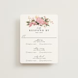"Lush" - Foil-Pressed Multi-Event RSVP Cards in Blush by Susan Moyal - Front