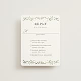 "Monogramed Arch" - Foil-Pressed Multi-Event RSVP Cards in Mojito by Susan Moyal - Front