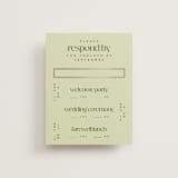 "News!" - Foil-Pressed Multi-Event RSVP Cards in Kiwi by Claudia Orengo - Front