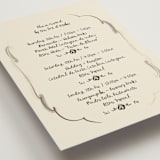 "Santa Catalina" - Foil-Pressed Multi-Event RSVP Cards in Ink Wash by Ani Somi - Detail