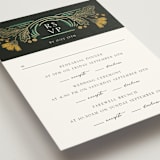 "Embellished" - Foil-Pressed Multi-Event RSVP Cards in Buttercup by Jen Owens - Detail