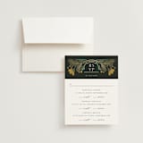 "Embellished" - Foil-Pressed Multi-Event RSVP Cards in Buttercup by Jen Owens - RSVP with Envelope