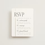 "Linear" - Foil-Pressed Multi-Event RSVP Cards in Silk by Laura Hankins - Front