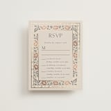 "Timeless Nature" - Foil-Pressed Multi-Event RSVP Cards in Ebony by Ana de Sousa - Front