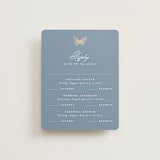 "meet me in the garden" - Foil-Pressed Multi-Event RSVP Cards in Cornflower by Grae - Front
