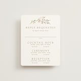 "Meadow" - Foil-Pressed Multi-Event RSVP Cards in Spring Mist by Erin L. Wilson - Front