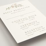 "Meadow" - Foil-Pressed Multi-Event RSVP Cards in Spring Mist by Erin L. Wilson - Detail