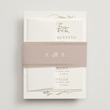 "Meadow" - Foil-Pressed Multi-Event RSVP Cards in Spring Mist by Erin L. Wilson - Assembled with Belly Band