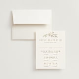 "Meadow" - Foil-Pressed Multi-Event RSVP Cards in Spring Mist by Erin L. Wilson - RSVP with Envelope