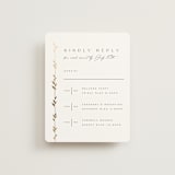 "Courtyard" - Foil-Pressed Multi-Event RSVP Cards in Lily by Owl and Toad - Front