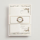 "Blooming Vine" - Foil-Pressed Multi-Event RSVP Cards in Blush by Susan Moyal - Assembled with Belly Band