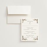 "Blooming Vine" - Foil-Pressed Multi-Event RSVP Cards in Blush by Susan Moyal - RSVP with Envelope